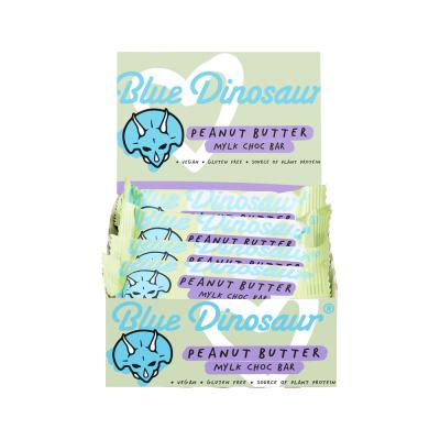 Blue Dinosaur Vegan Peanut Butter Bar and Mylk Chocolate 45g x 12 Display